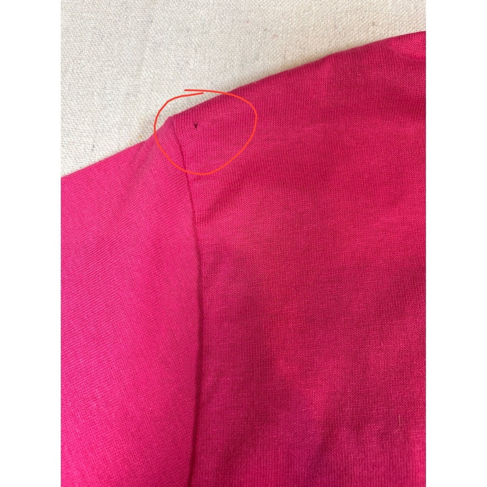 Vintage NASCAR Hot Pink Polo Shirt Embroidered Logo USA Made Womens Size Medium - Picture 7 of 7